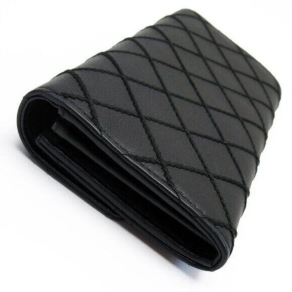 Authentic CHANEL CC Wild Stitch Lambskin Wallet on Chain Shoulder Crossbody - Picture 5 of 15